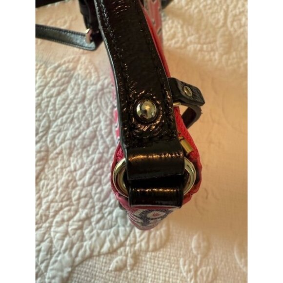 Kate Spade New York Pink & Purple Chrissy Moroccan Market Bag With Black Adjusta - Picture 10 of 14